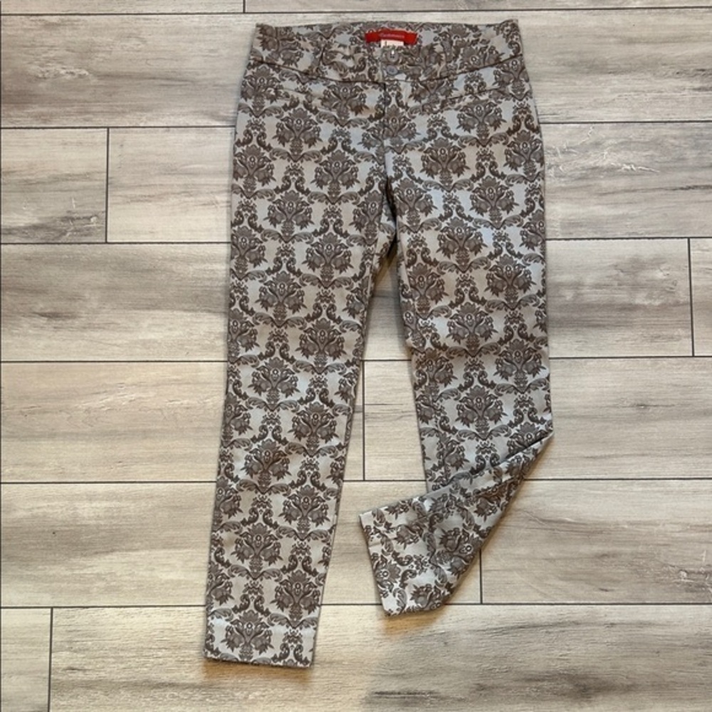 Anthropologie Cartonnier paisley cropped ankle pants size 0